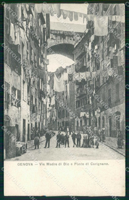 Genova Città Via Madre di Dio Ponte di Carignano cartolina RB8072 – fronte
