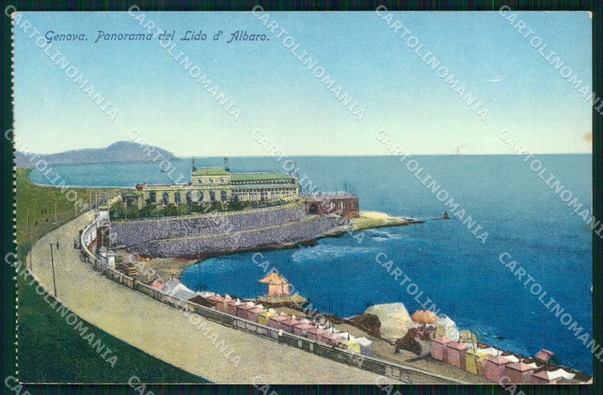 Genova Città Lido d'Albaro cartolina RB8083 – fronte