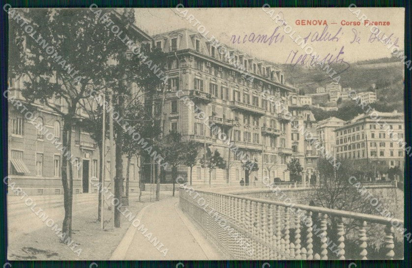 Genova Città Corso Firenze cartolina RB8089 – fronte