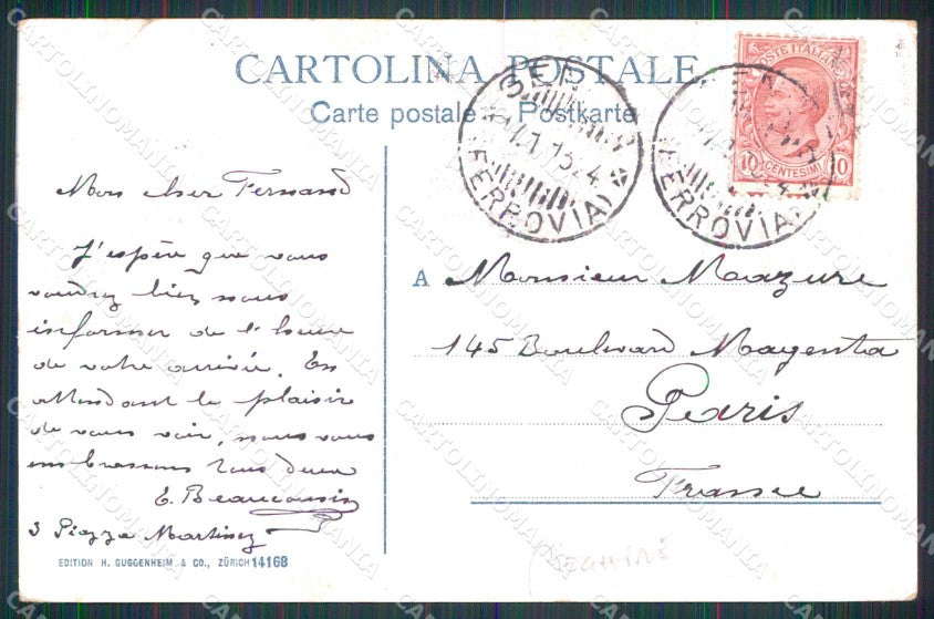 Genova Città Piazza Caricamento PIEGHINE cartolina RB8098 – retro