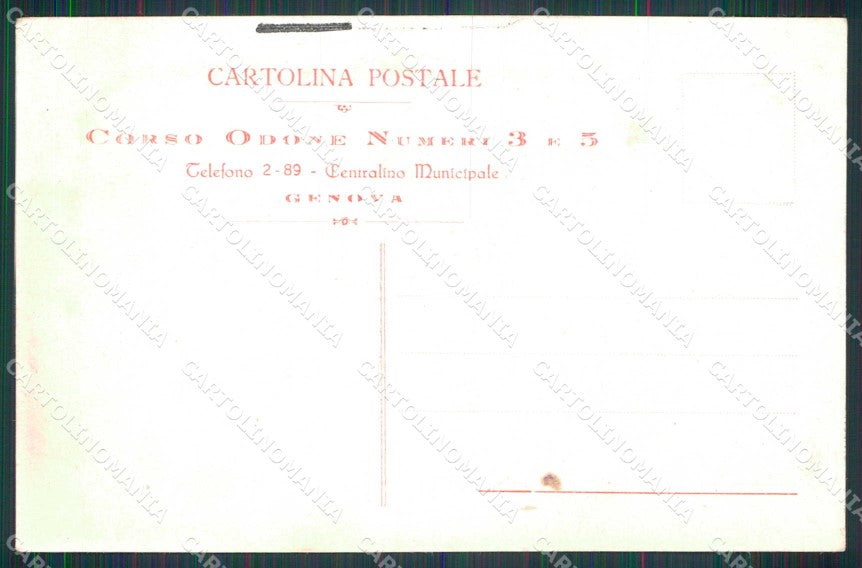 Genova Città Albergo Ristorante Popolare cartolina RB8108 – retro