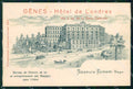 Genova Città Hotel de Londres Cartoncino Formato cartolina RB8112 – fronte