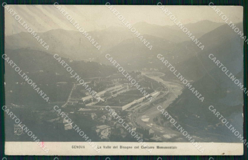 Genova Città Valle del Bisagno Cimitero Monumentale Foto cartolina RB8118 – fronte