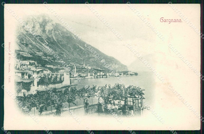 Brescia Gargnano Stengel 7132 PIEGATA cartolina RB8123 – fronte