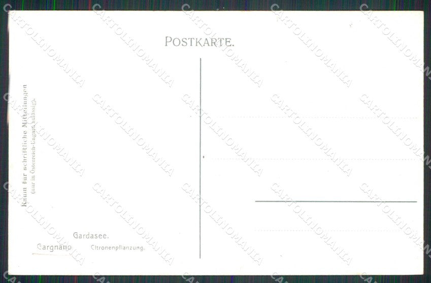 Brescia Gargnano cartolina RB8126 – retro