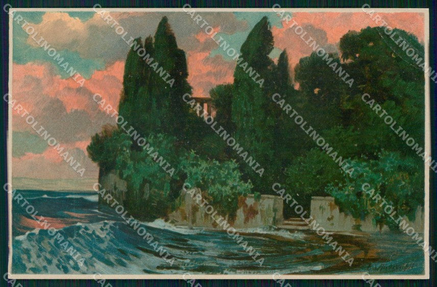 Brescia Gargnano Lago di Garda Meissner Serie 1441 cartolina RB8131 – fronte