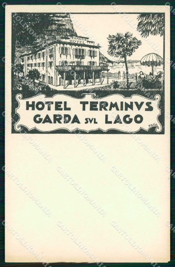 Verona Garda Hotel Terminus Fama cartolina RB8141 – fronte