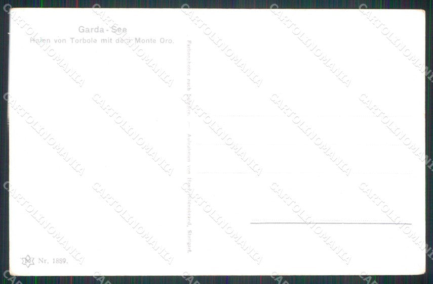 Verona Garda Lago Barca cartolina RB8175 – retro