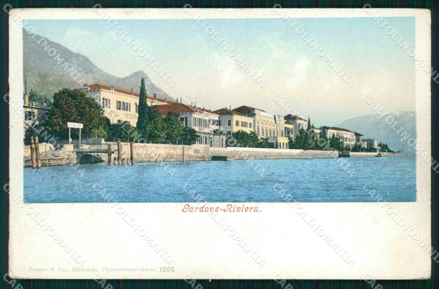 Brescia Gardone Riviera Lago cartolina RB8185 – fronte