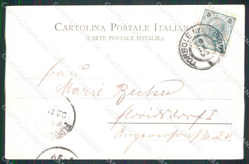 Brescia Gardone Riviera Monte Maggiore Barca Stengel 7138 cartolina RB8191 – retro