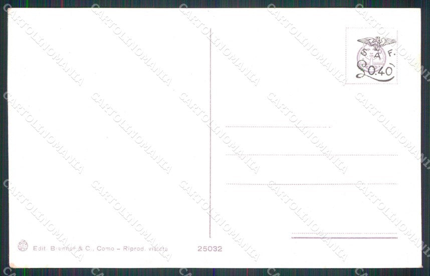 Brescia Gardone Riviera Lago Brunner 25032 cartolina RB8195 – retro