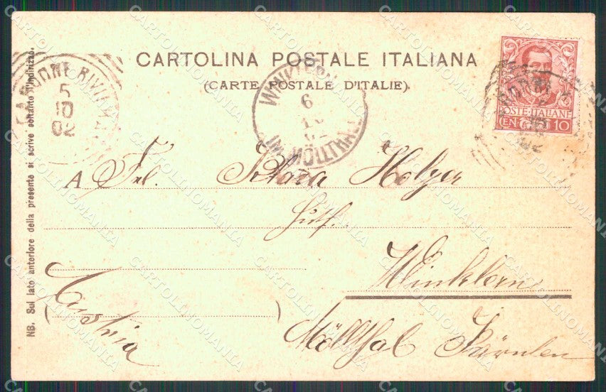Brescia Gardone Riviera Grand Hotel cartolina RB8197 – retro