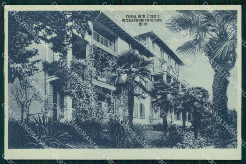 Brescia Gardone Riviera Pensione Maria Elisabeth cartolina RB8199 – fronte