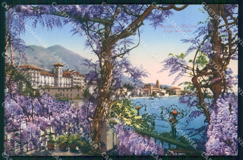Brescia Gardone Riviera Lago Brunner 306-53 PIEGA cartolina RB8204 – fronte