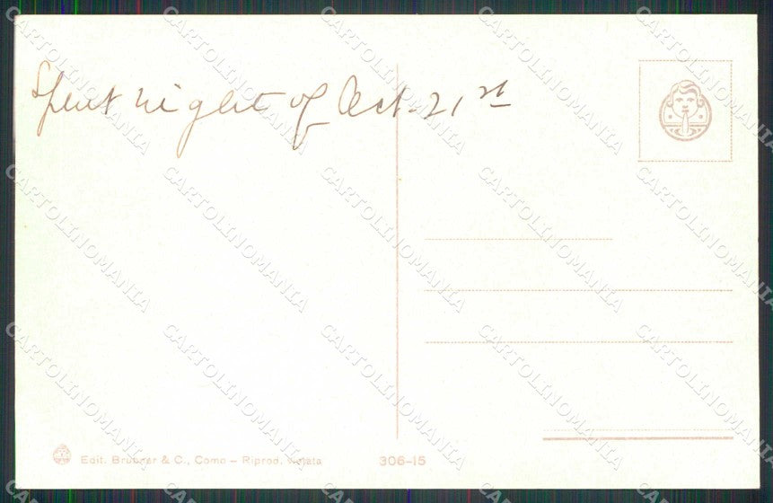 Brescia Gardone Riviera Savoy Palace Hotel Brunner 306-15 cartolina RB8219 – retro