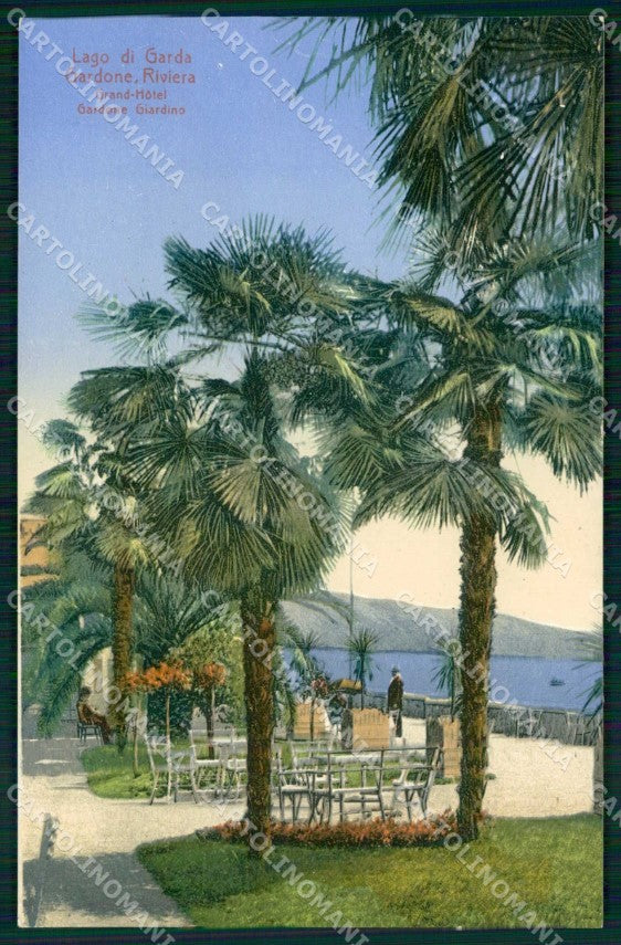 Brescia Gardone Riviera Giardino del Grand Hotel Stengel 43625 cartolina RB8224 – fronte