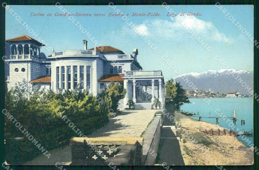 Brescia Gardone Riviera Casinò Monte Baldo cartolina RB8228 – fronte