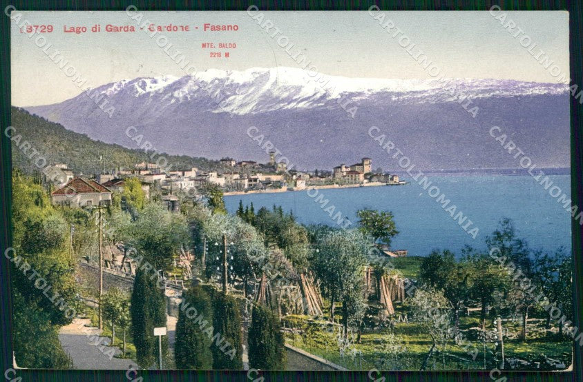 Brescia Gardone Riviera Fasano Monte Baldo cartolina RB8230 – fronte