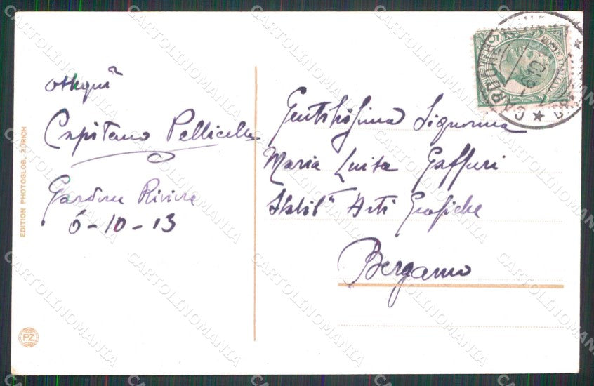 Brescia Gardone Riviera Fasano Monte Baldo cartolina RB8230 – retro