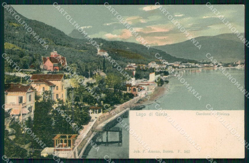 Brescia Gardone Riviera Lago cartolina RB8235 – fronte