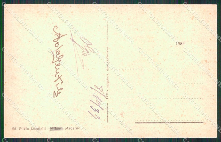 Brescia Gardone Riviera Vittoriale degli Italiani D'Annunzio cartolina RB8236 – retro