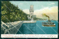 Brescia Gardone Riviera Torre Ruhland Battello PIEGA cartolina RB8238 – fronte