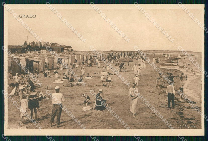 Gorizia Grado Spiaggia cartolina RB8244 – fronte