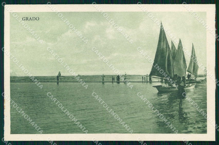 Gorizia Grado Barche cartolina RB8246 – fronte