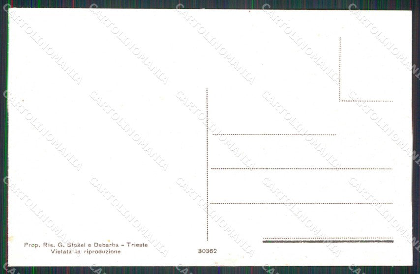 Gorizia Grado Vapore sul Canale cartolina RB8252 – retro