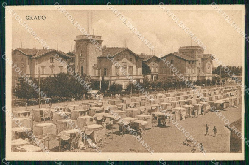 Gorizia Grado Spiaggia cartolina RB8256 – fronte
