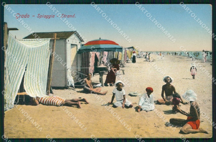 Gorizia Grado Spiaggia cartolina RB8257 – fronte