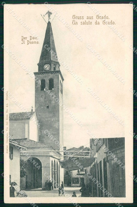 Gorizia Grado Saluto da Duomo cartolina RB8259 – fronte