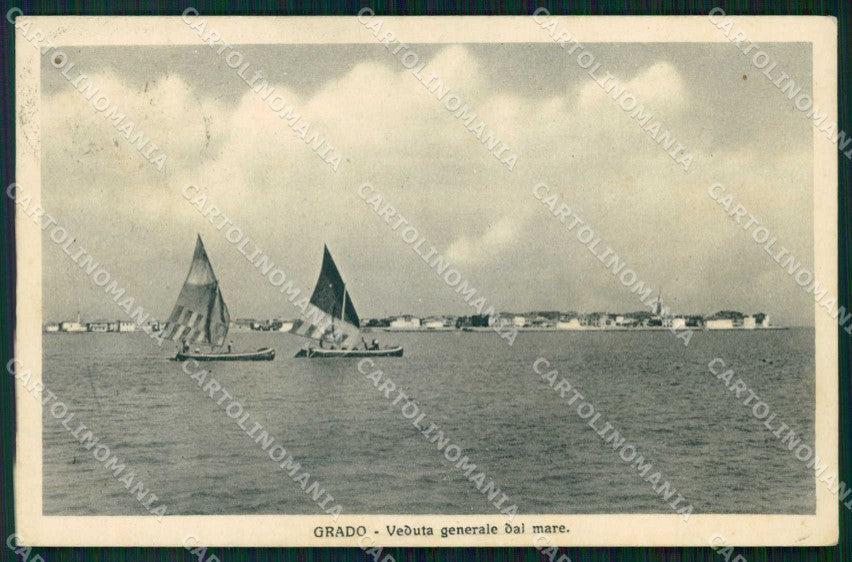 Gorizia Grado Mare Barche cartolina RB8262 – fronte