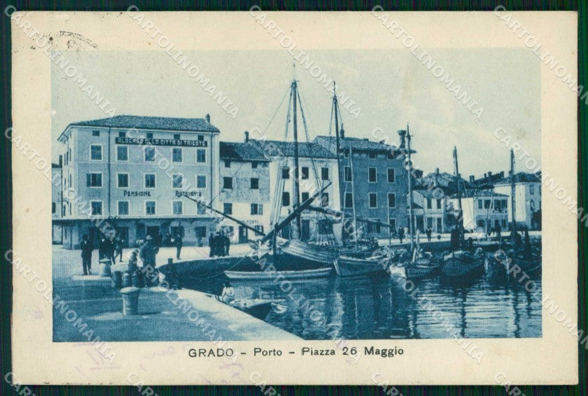 Gorizia Grado Piazza 26 Maggio Porto cartolina RB8280 – fronte