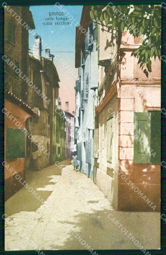 Gorizia Grado Calle Lunga Città Vecchia cartolina RB8282 – fronte