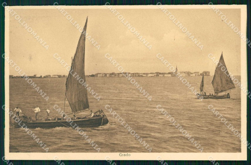 Gorizia Grado Mare con Barche Stengel 36986 cartolina RB8290 – fronte