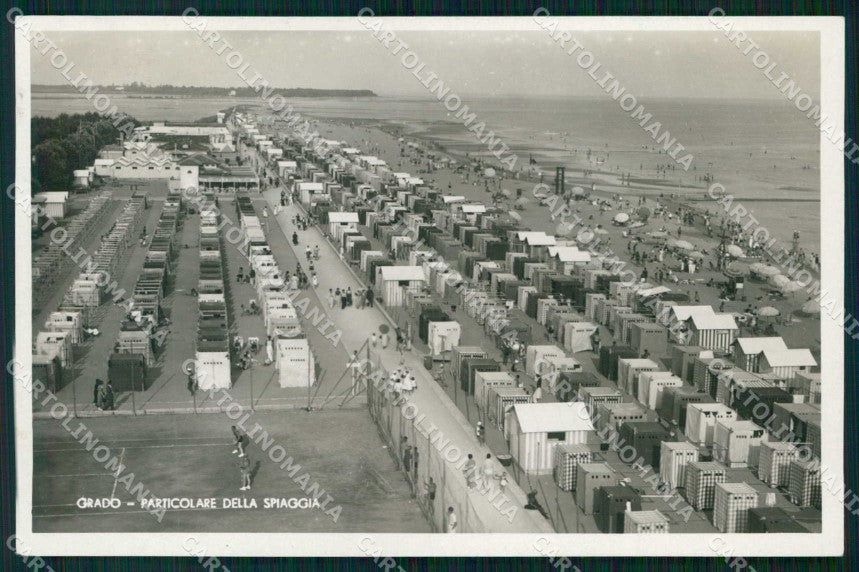 Gorizia Grado Campo da Tennis Spiaggia Foto cartolina RB8294 – fronte