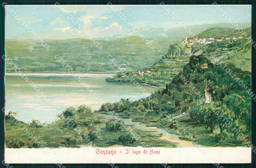 Roma Genzano Lago di Nemi cartolina RB8302 – fronte