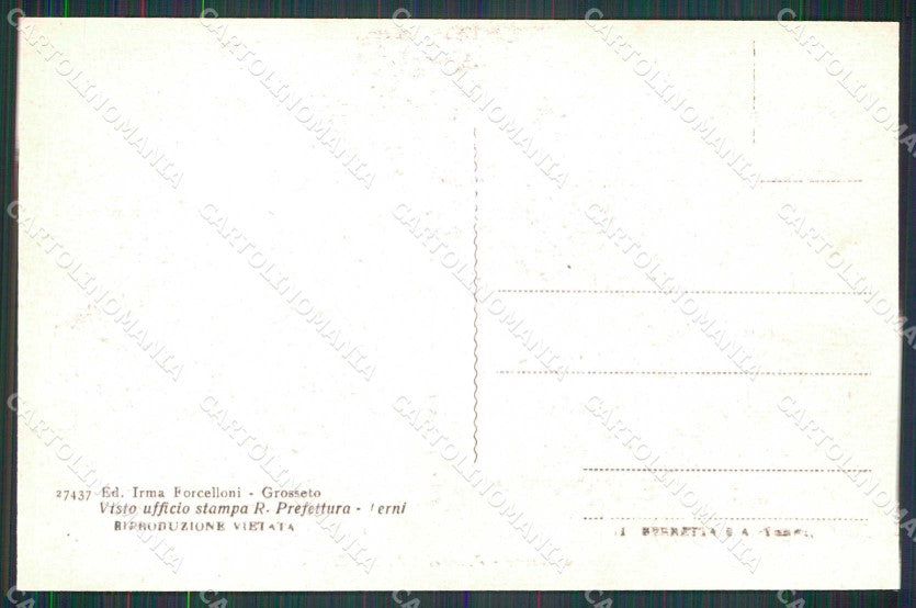 Grosseto Città Palazzi I.N.C.I.S. cartolina RB8308 – retro