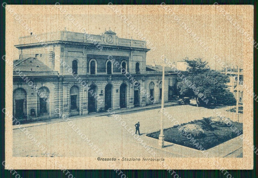 Grosseto Città Stazione Ferroviaria cartolina RB8312 – fronte