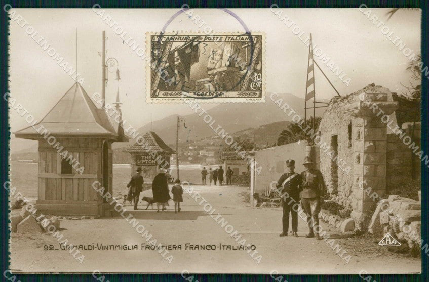 Imperia Ventimiglia Grimaldi Frontiera Franco Italiana Foto cartolina RB8326 – fronte