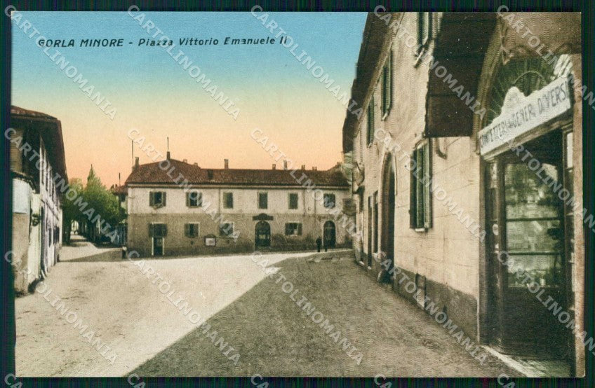 Varese Gorla Minore Piazza Vittorio Emanuele II cartolina RB8330 – fronte