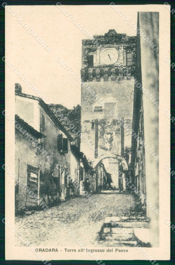 Pesaro e Urbino Gradara Torre all'Ingresso del Paese cartolina RB8339 – fronte