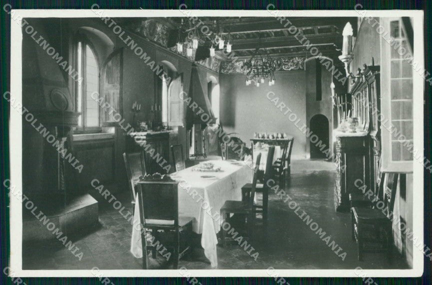 Pesaro e Urbino Gradara Castello Sala da Pranzo Foto cartolina RB8349 – fronte