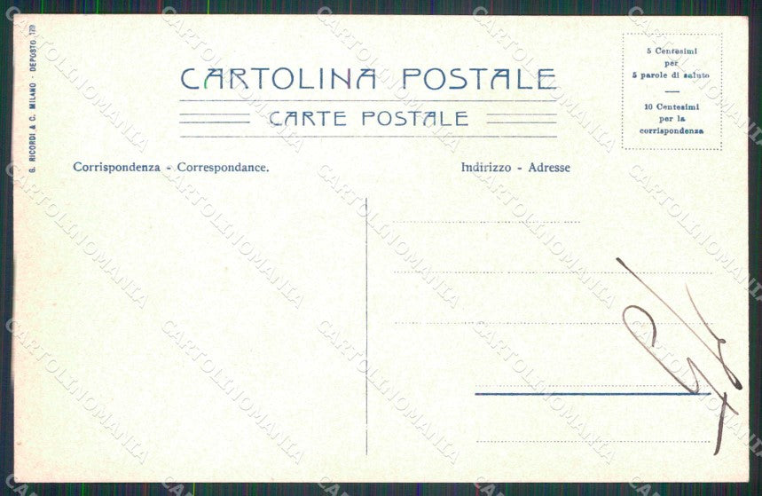 Agrigento Città Tempio di Castore e Polluce Wieland cartolina RB8363 – retro