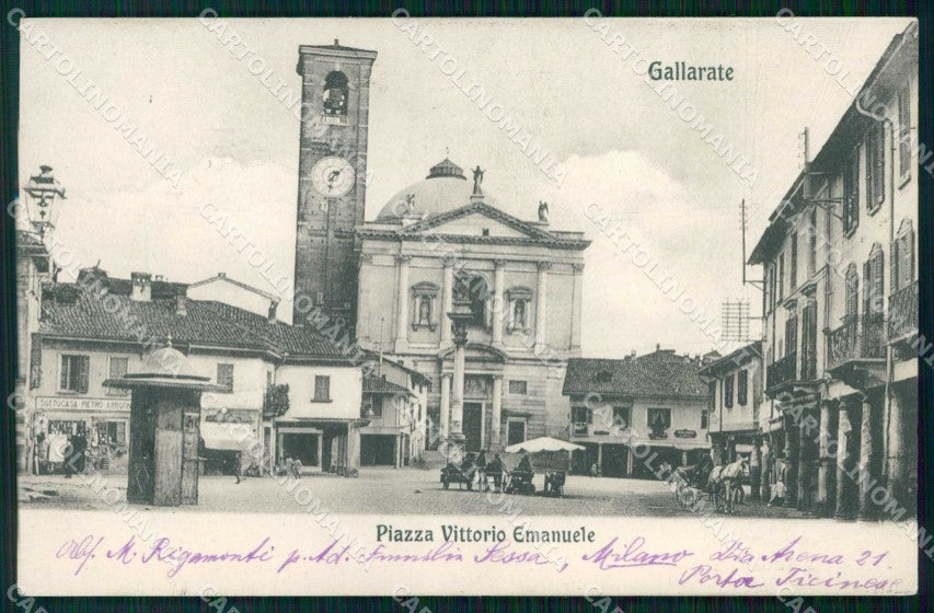 Varese Gallarate Piazza Vittorio Emanuele cartolina RB8365 – fronte