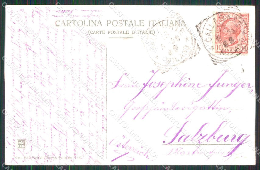 Varese Gallarate Piazza Vittorio Emanuele cartolina RB8365 – retro