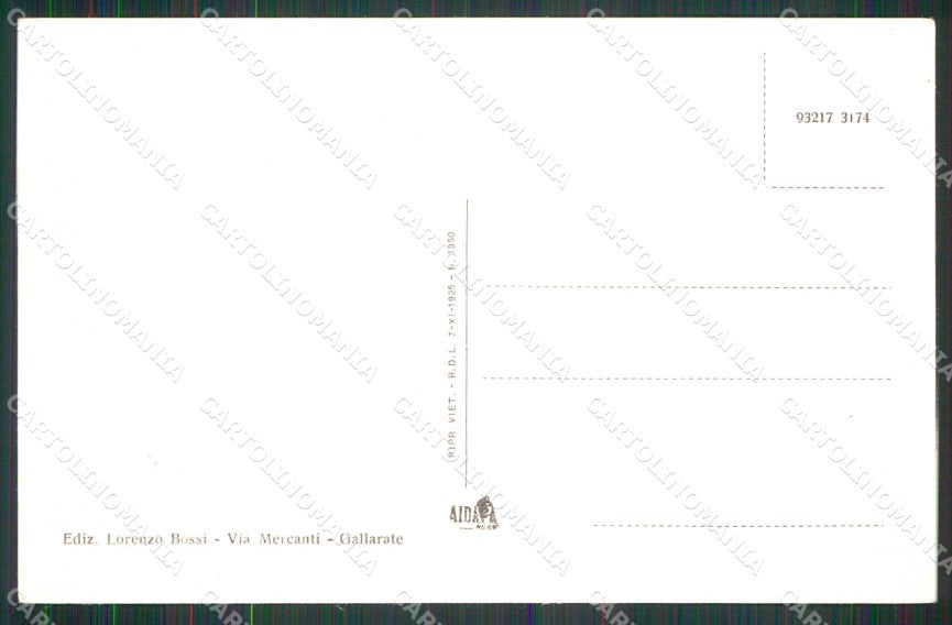 Varese Gallarate Asilo Infantile Ponti cartolina RB8366 – retro