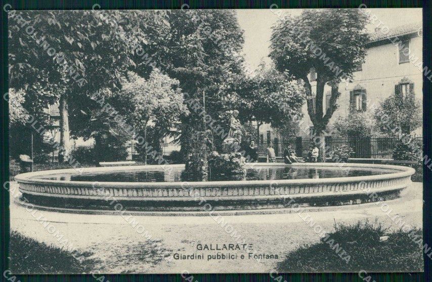 Varese Gallarate Giardini Pubblici Fontana cartolina RB8368 – fronte
