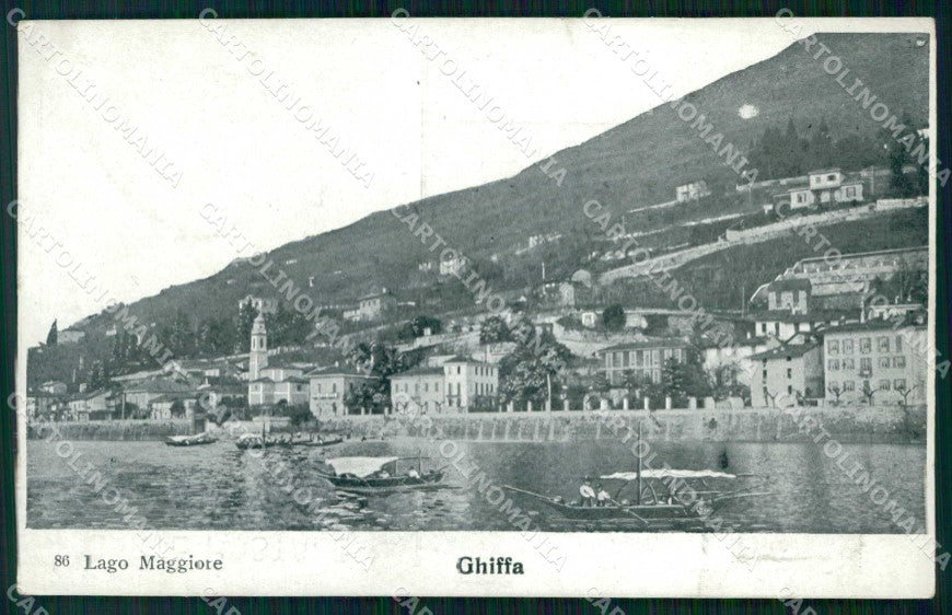 Verbania Ghiffa Lago Maggiore Barche cartolina RB8371 – fronte